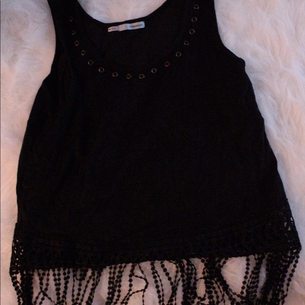 Black suede shirt